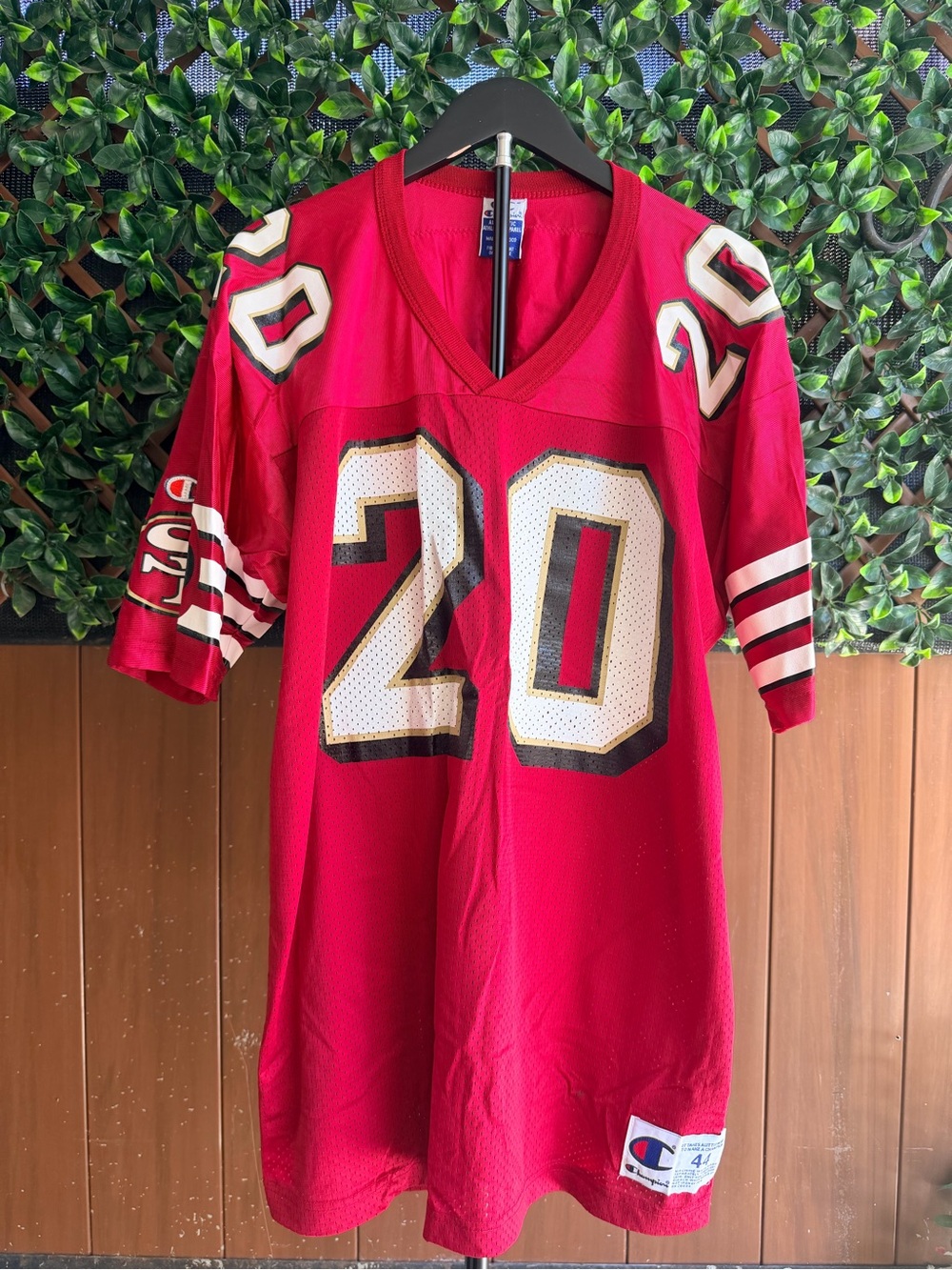 San Francisco 49ers #20 Garrison Hearst Football Jersey Men's Large Vintage